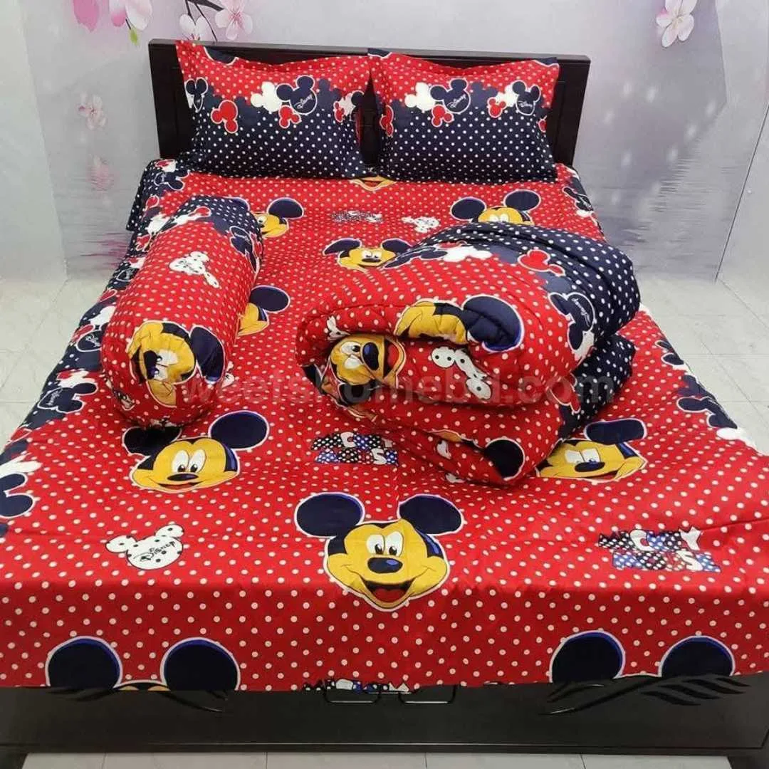 Premium Quality Twill Cotton Comforter 5 Pcs Set