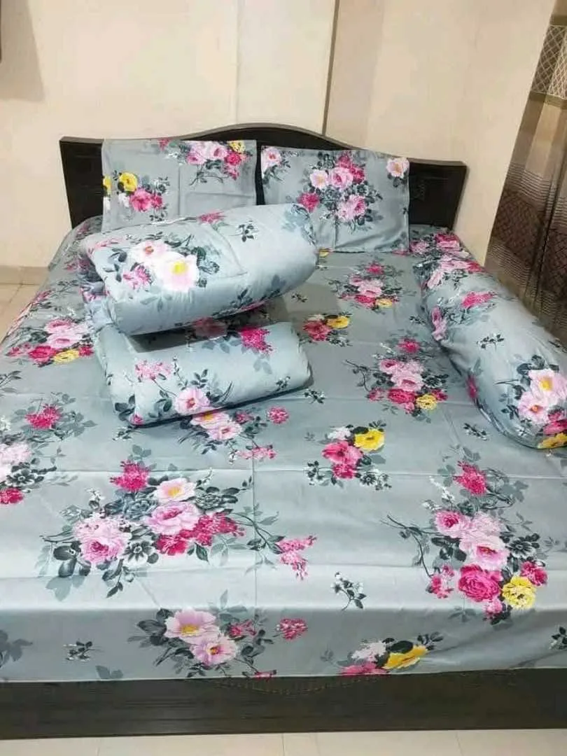 Premium Quality Twill Cotton Comforter 5 Pcs Set 2
