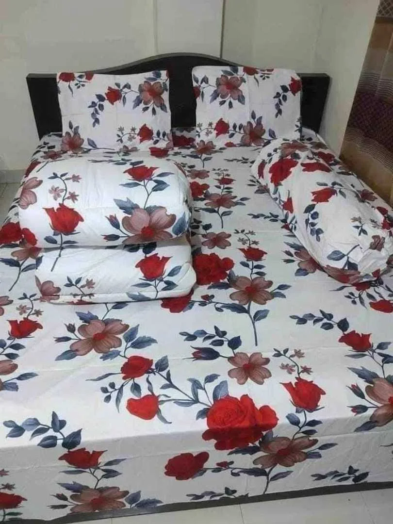 Premium Quality Twill Cotton Comforter 5 Pcs Set