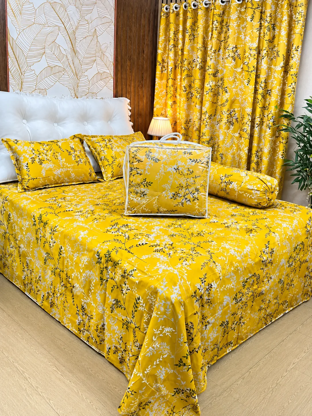 Premium Quality Twill Cotton Comforter 5 Pcs Set
