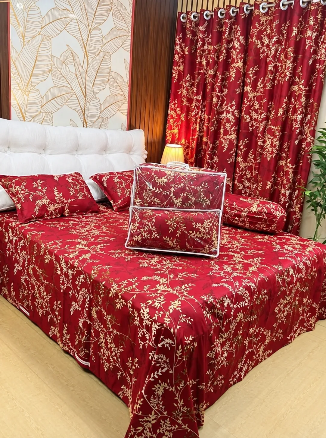 Premium Quality Twill Cotton Comforter 5 Pcs Set