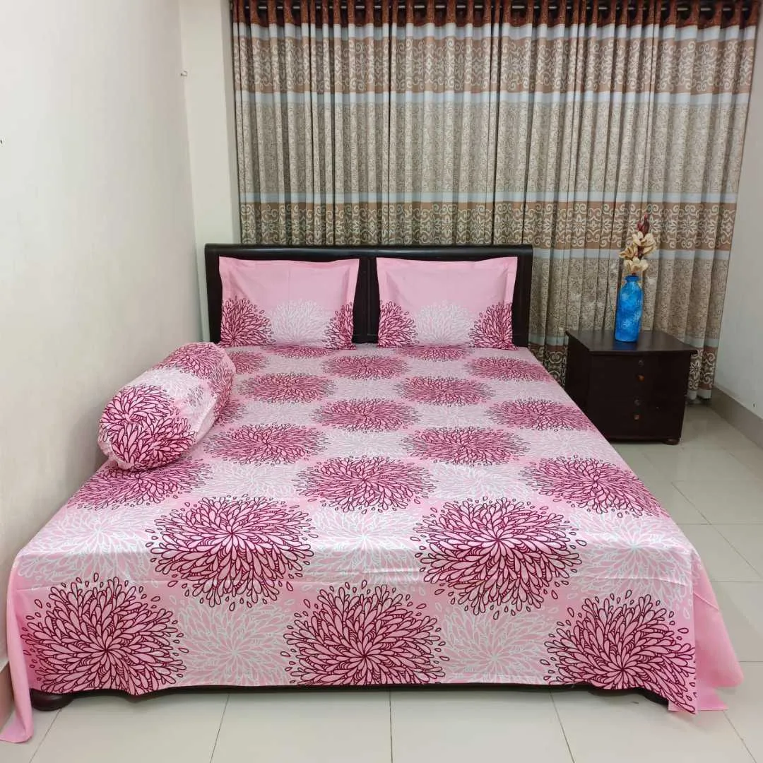 Luxury King size Bed Sheet with Matching Pillow covers