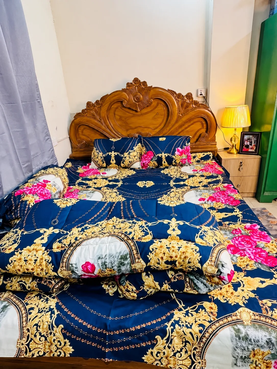 Premium Quality Twill Cotton Comforter 5 Pcs Set
