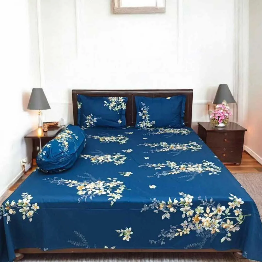 Luxury King size Bed Sheet with Matching Pillow covers