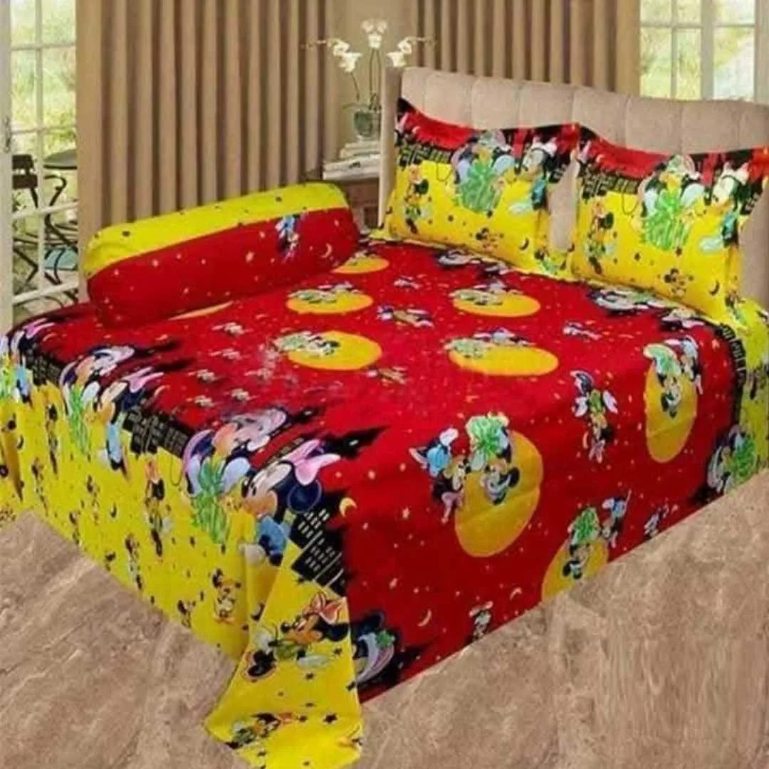 Luxury King size Bed Sheet with Matching Pillow covers