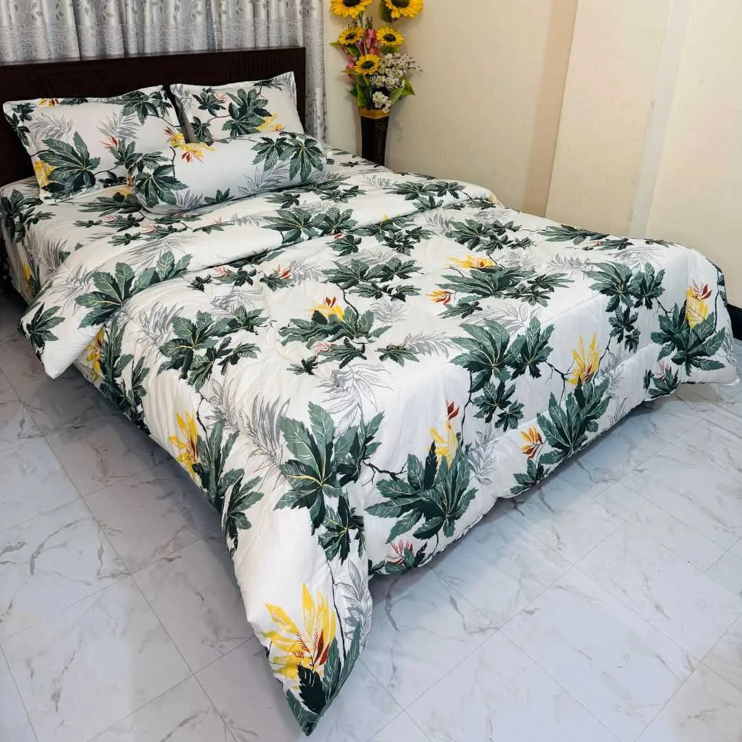 Premium Quality Twill Cotton Comforter 5 Pcs Set 2