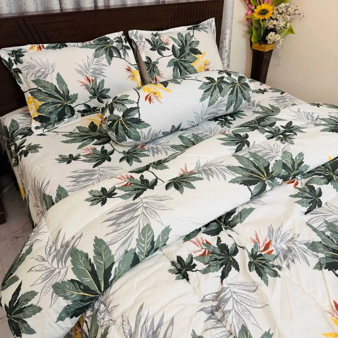 Premium Quality Twill Cotton Comforter 5 Pcs Set 3