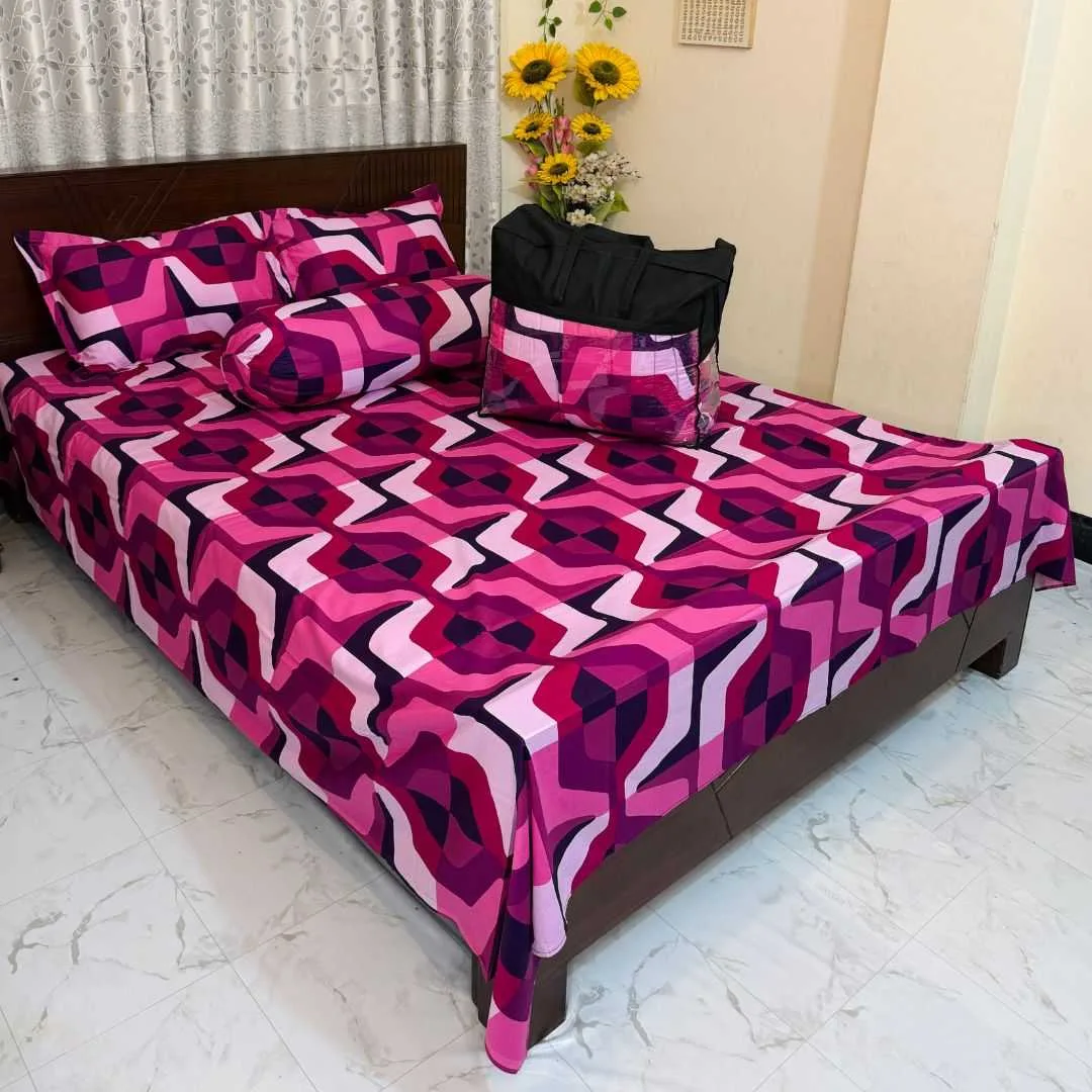 Premium Quality Twill Cotton Comforter 5 Pcs Set