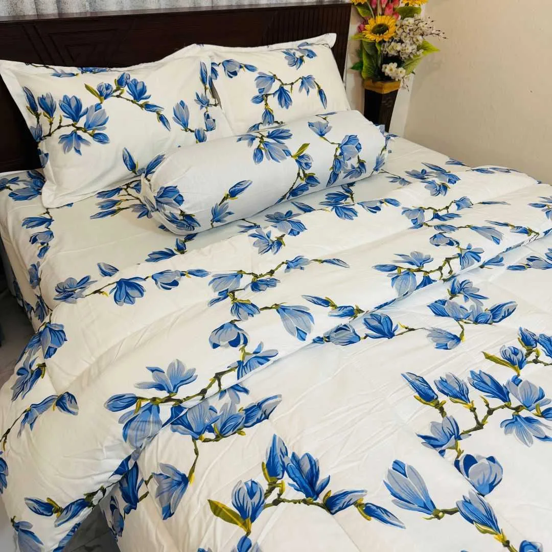 Premium Quality Twill Cotton Comforter 5 Pcs Set 2