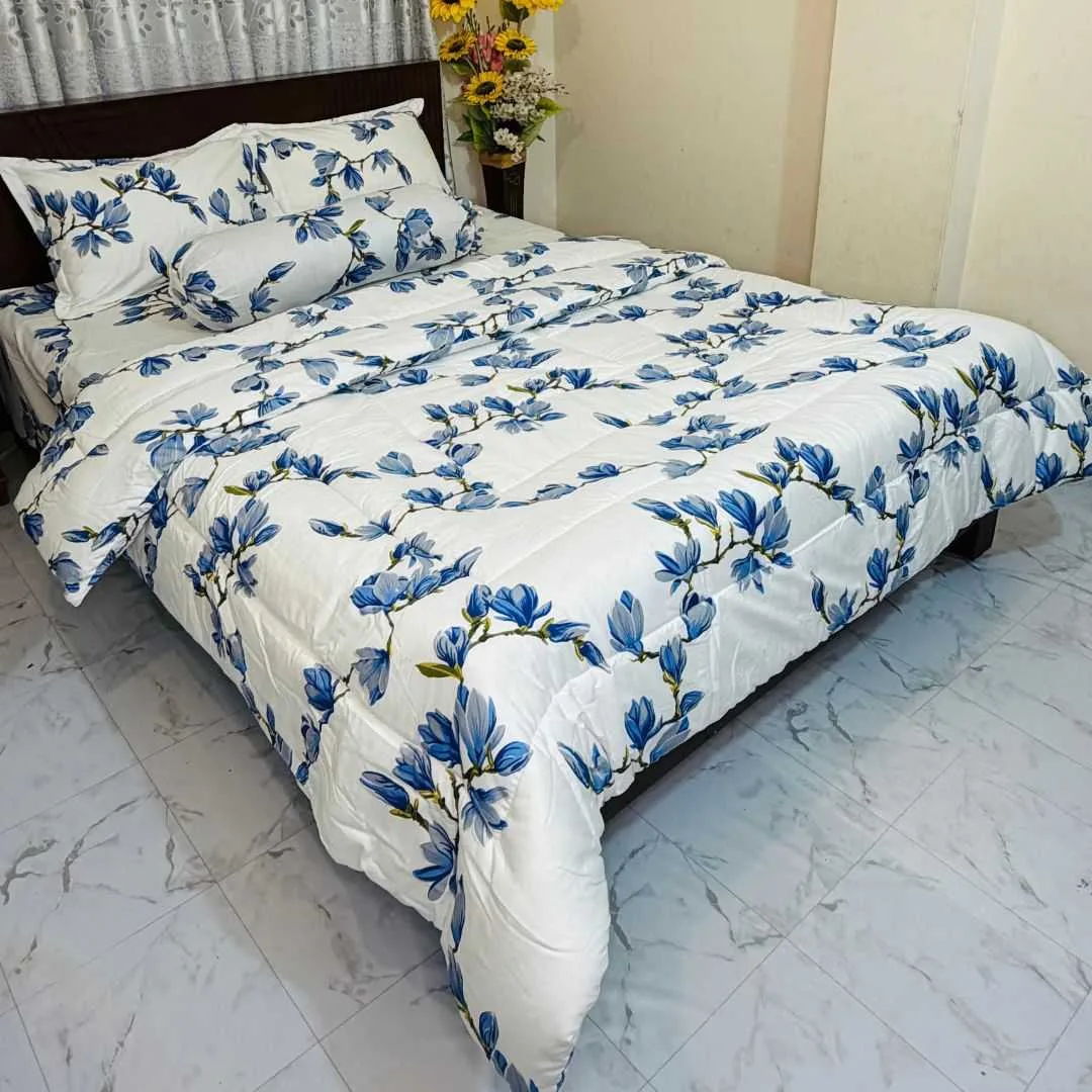 Premium Quality Twill Cotton Comforter 5 Pcs Set 3