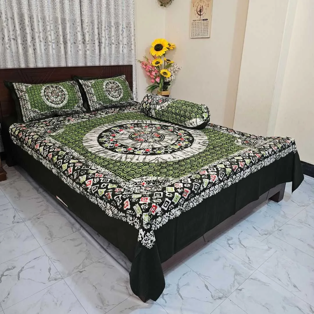 Luxury King size Bed Sheet with Matching Pillow covers