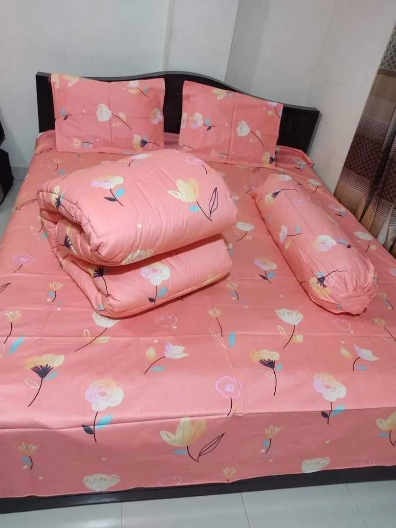 Premium Quality Twill Cotton Comforter 5 Pcs Set
