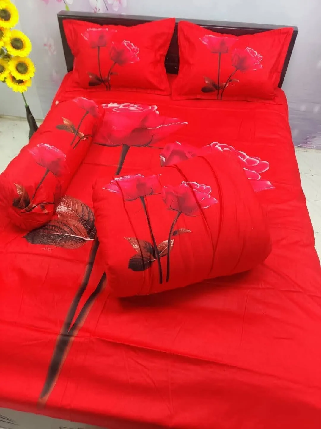 Premium Quality Twill Cotton Comforter 5 Pcs Set