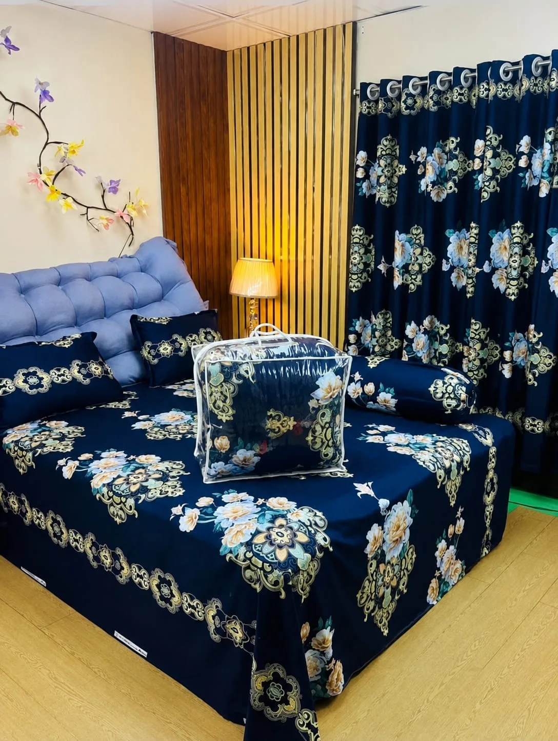 Premium Quality Twill Cotton Comforter 5 Pcs Set