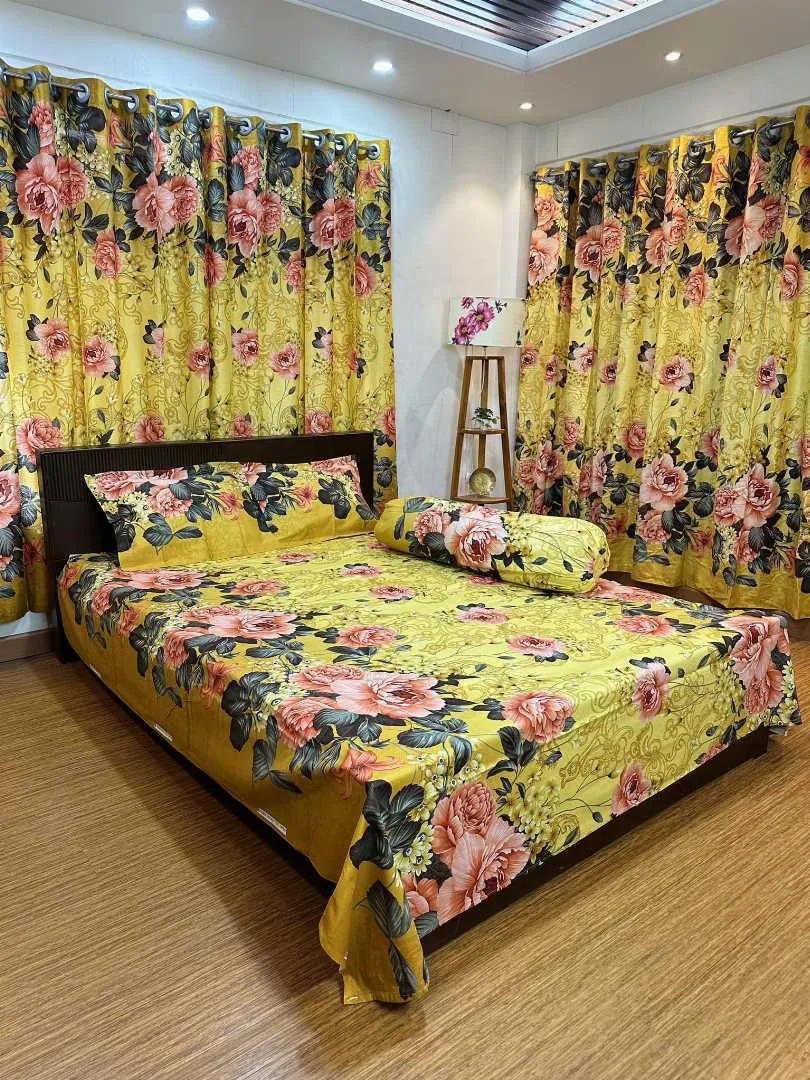 Premium Quality Twill Cotton Comforter 5 Pcs Set