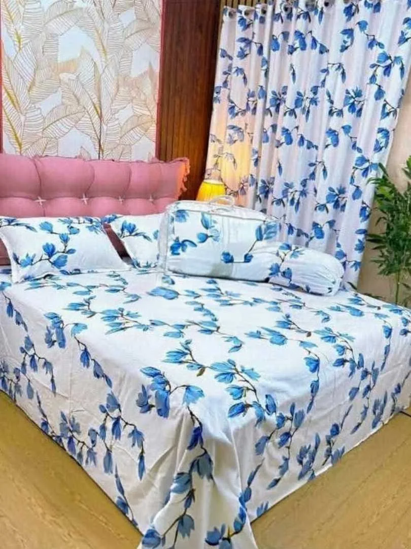 Premium Quality Twill Cotton Comforter 5 Pcs Set