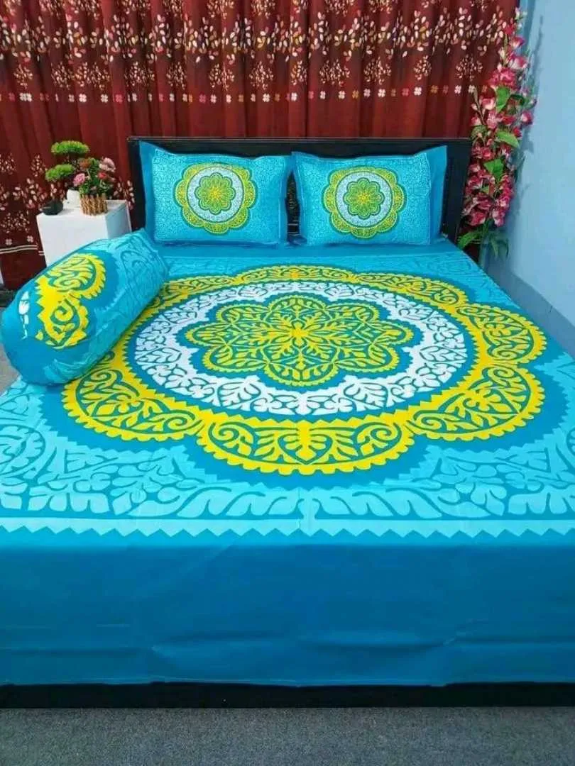 Luxury King size Bed Sheet with Matching Pillow covers