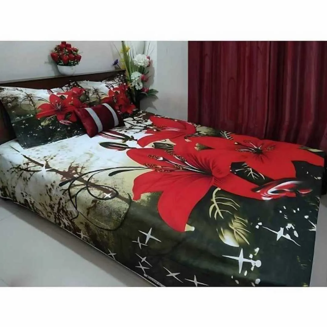 Luxury King size Bed Sheet with Matching Pillow covers