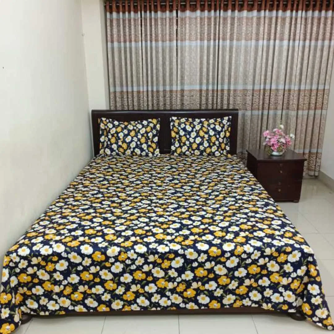 Luxury King size Bed Sheet with Matching Pillow covers