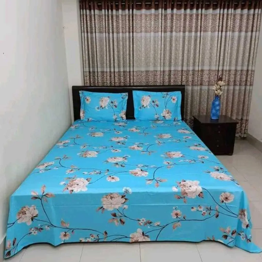 Luxury King size Bed Sheet with Matching Pillow covers