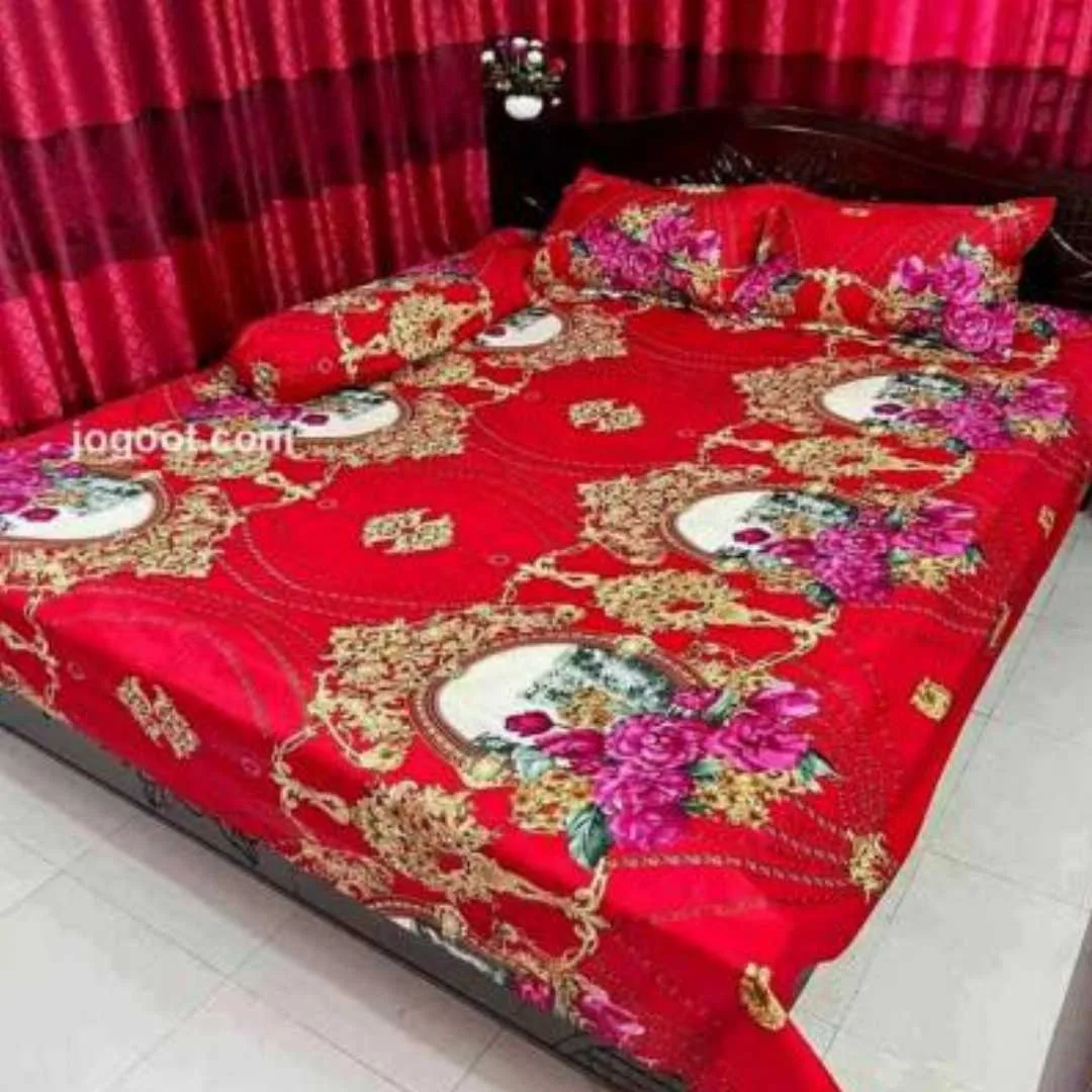 Luxury King size Bed Sheet with Matching Pillow covers