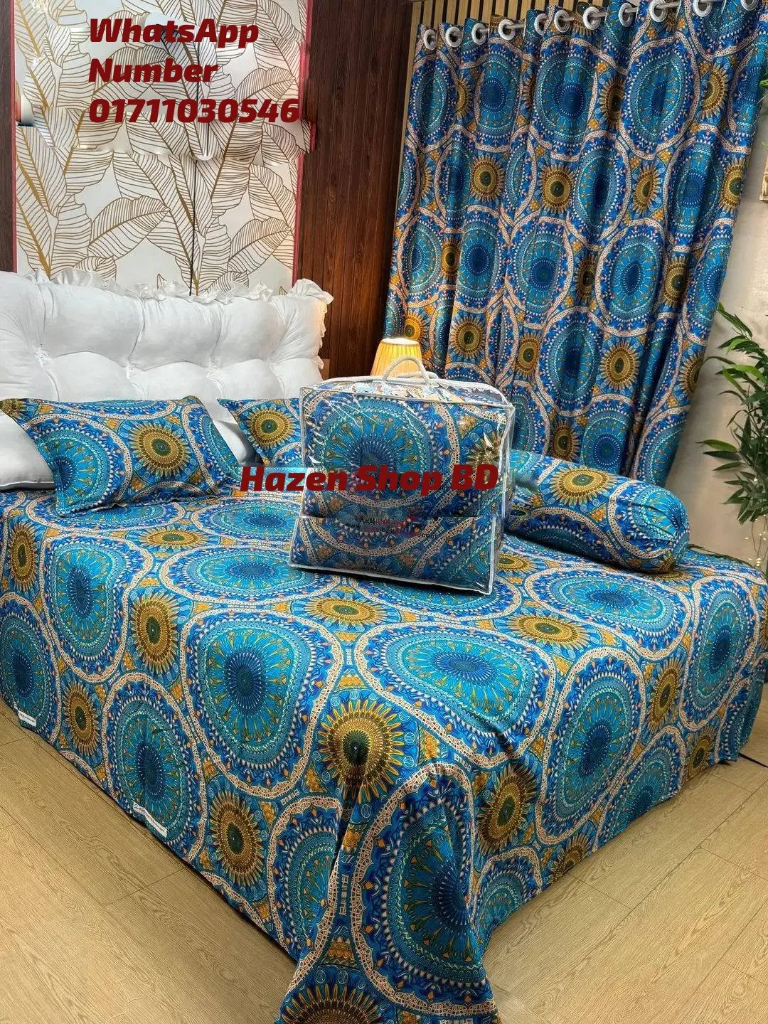 Premium Quality Twill Cotton Comforter 5 Pcs Set
