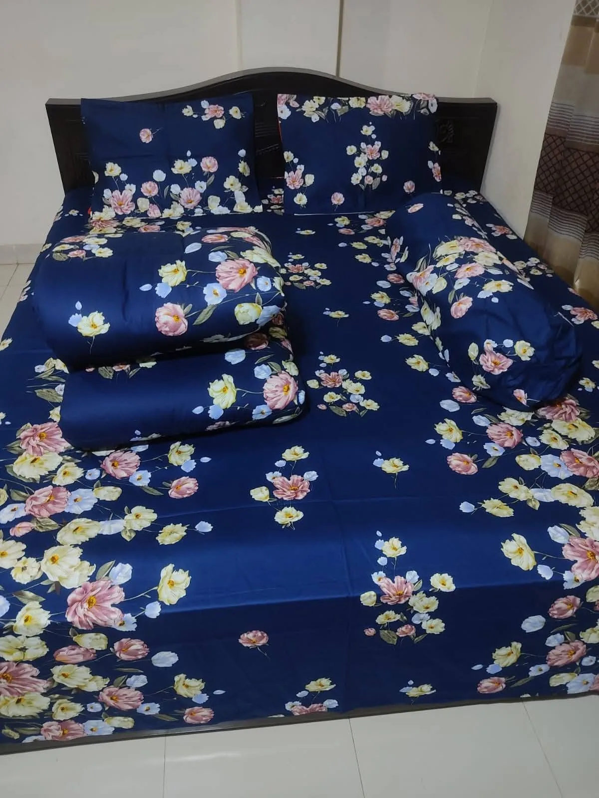 Premium Quality Twill Cotton Comforter 5 Pcs Set