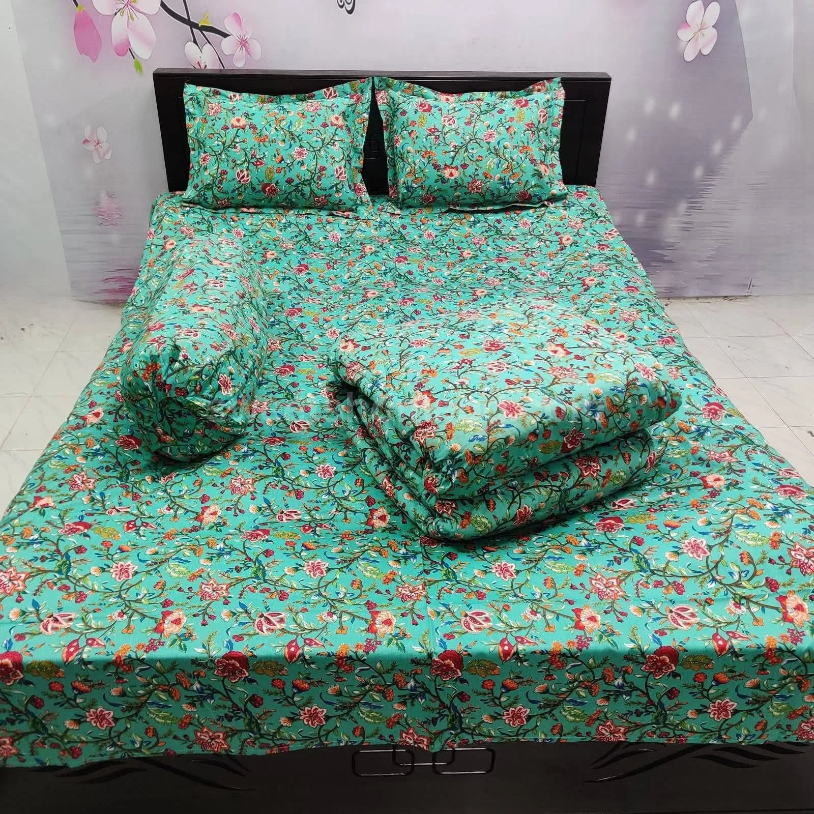 Premium Quality Twill Cotton Comforter 5 Pcs Set