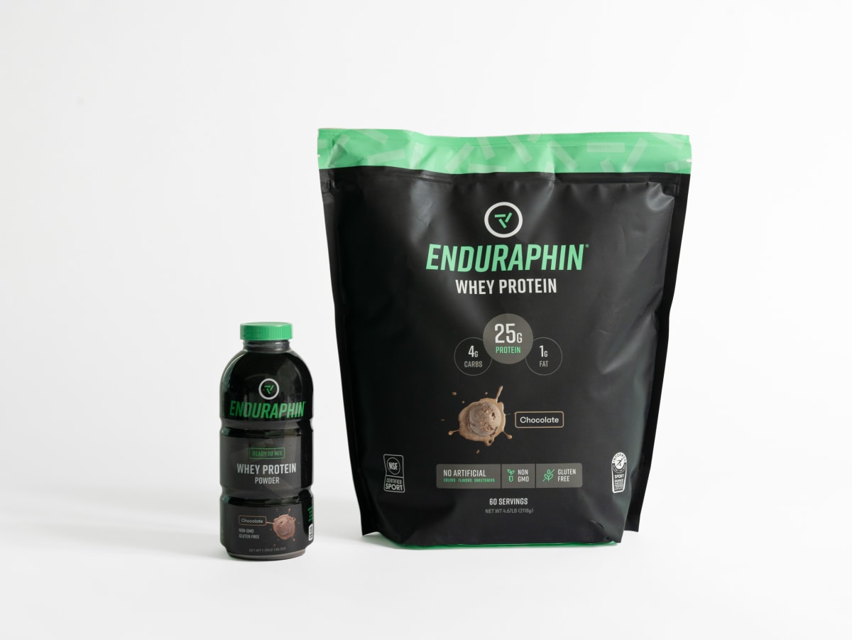 Enduraphin pack beside its ready-to-drink bottle