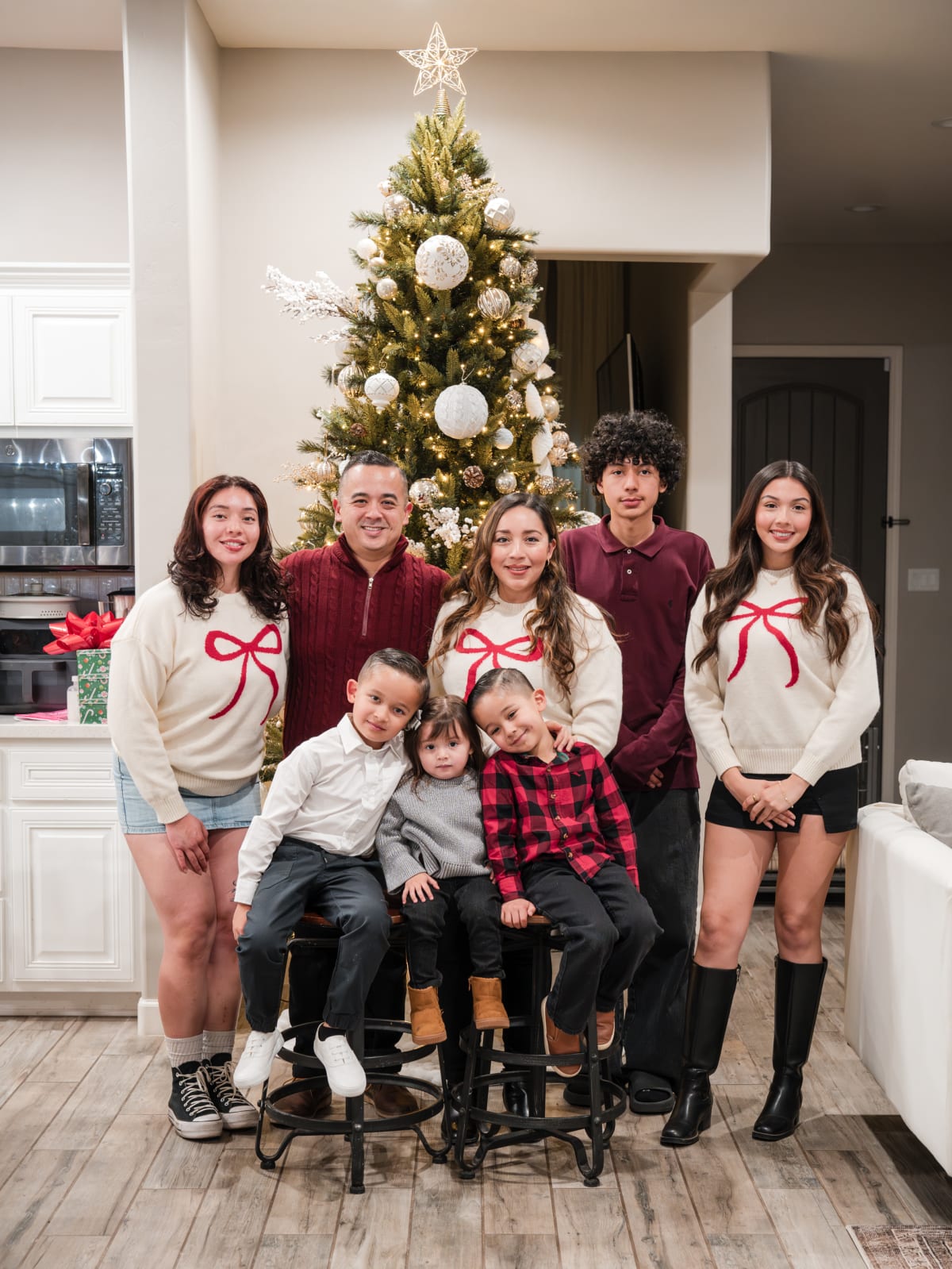 Family holiday portrait
