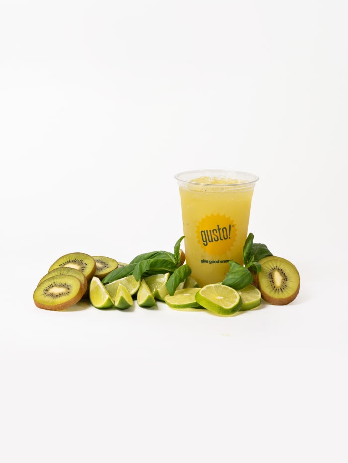 Kiwi basil limeade