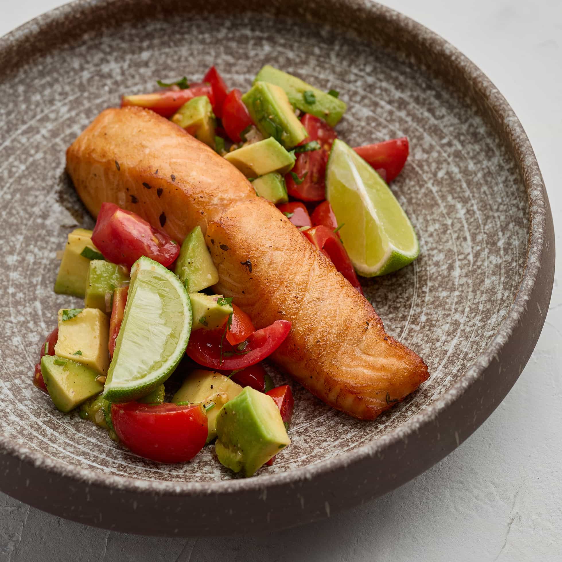 Grilled Salmon Fillet with Fresh Salsa