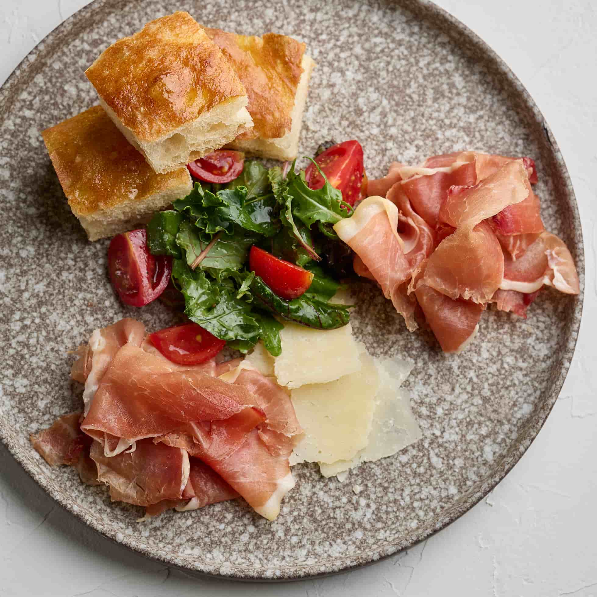 Prosciutto and jamon plate