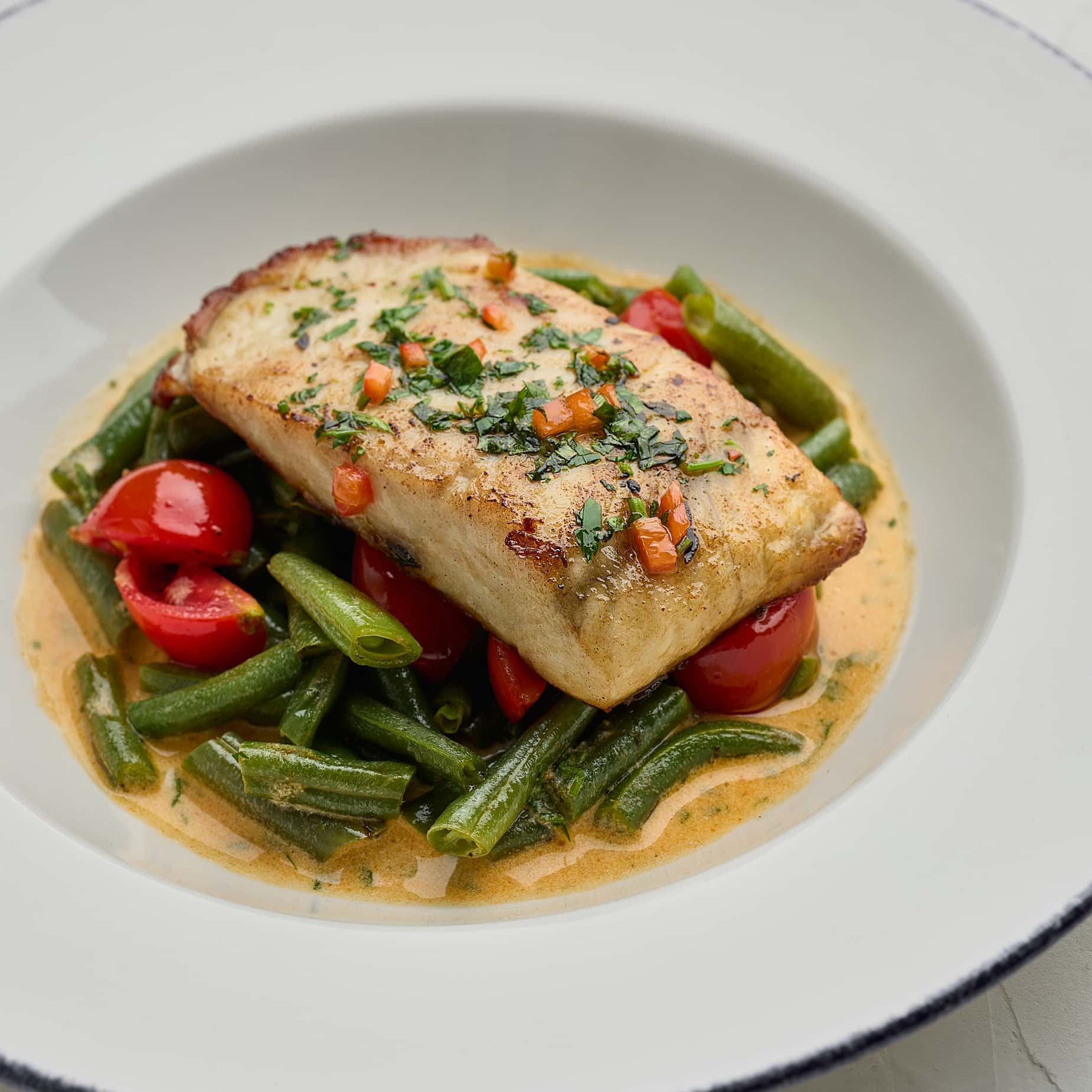 Sturgeon Fillet with Chimichurri Sauce