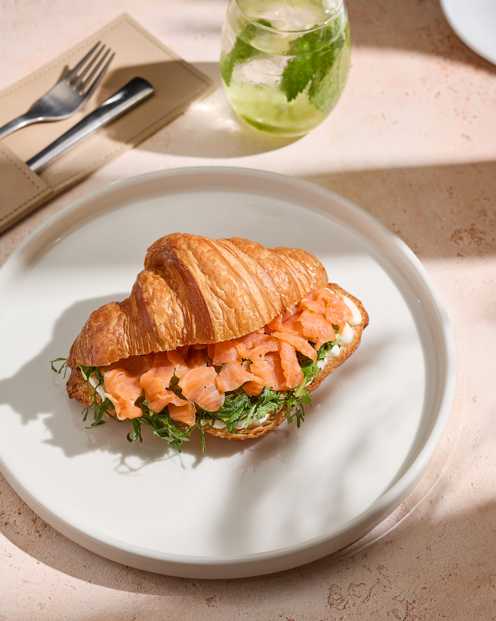 Croissant with Salmon