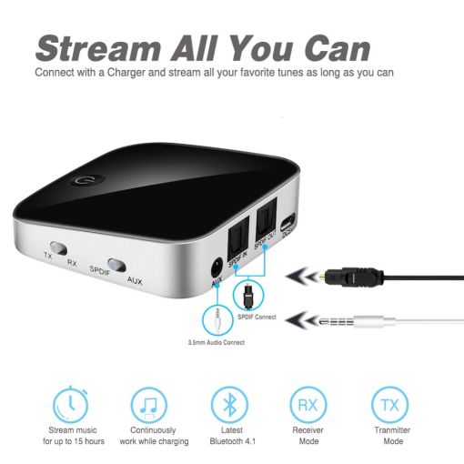 EastVita 2 in 1 Bluetooth Transmitter Receiver - Image 3