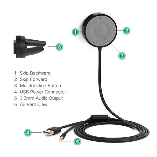 UGreen MM125 Bluetooth Receiver - Image 5