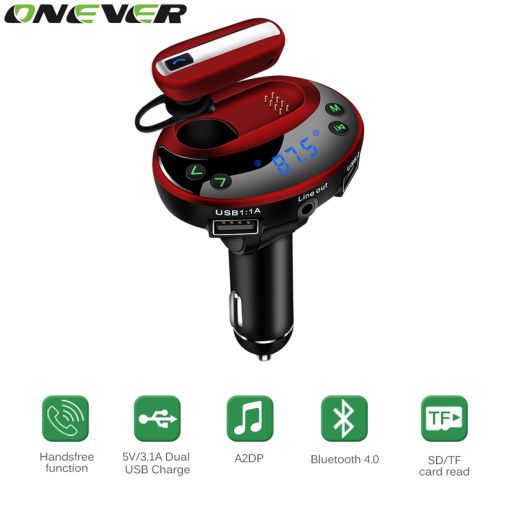 Onever Bluetooth Car Kit FM Transmitter