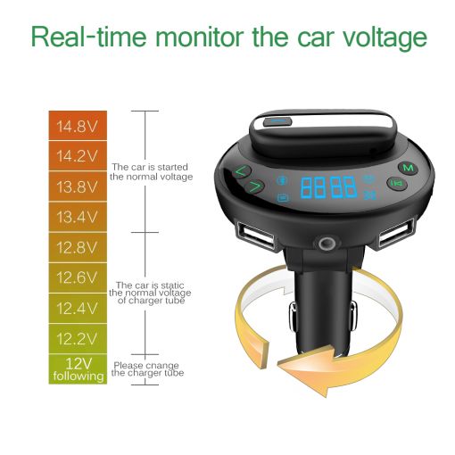 Onever Bluetooth Car Kit FM Transmitter - Image 5