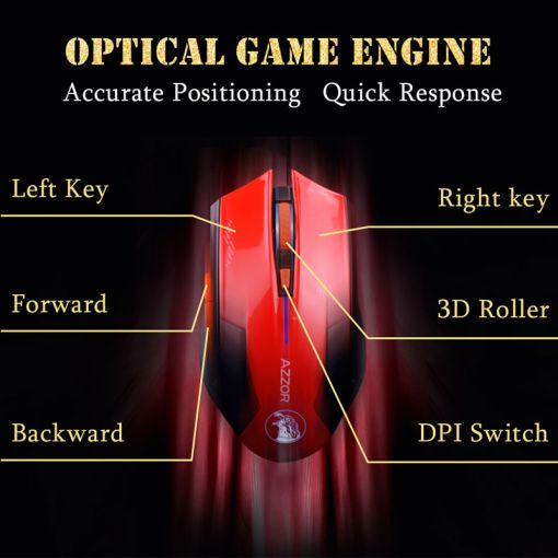 Azzor Aurora Eagle Gaming Mouse - Image 2