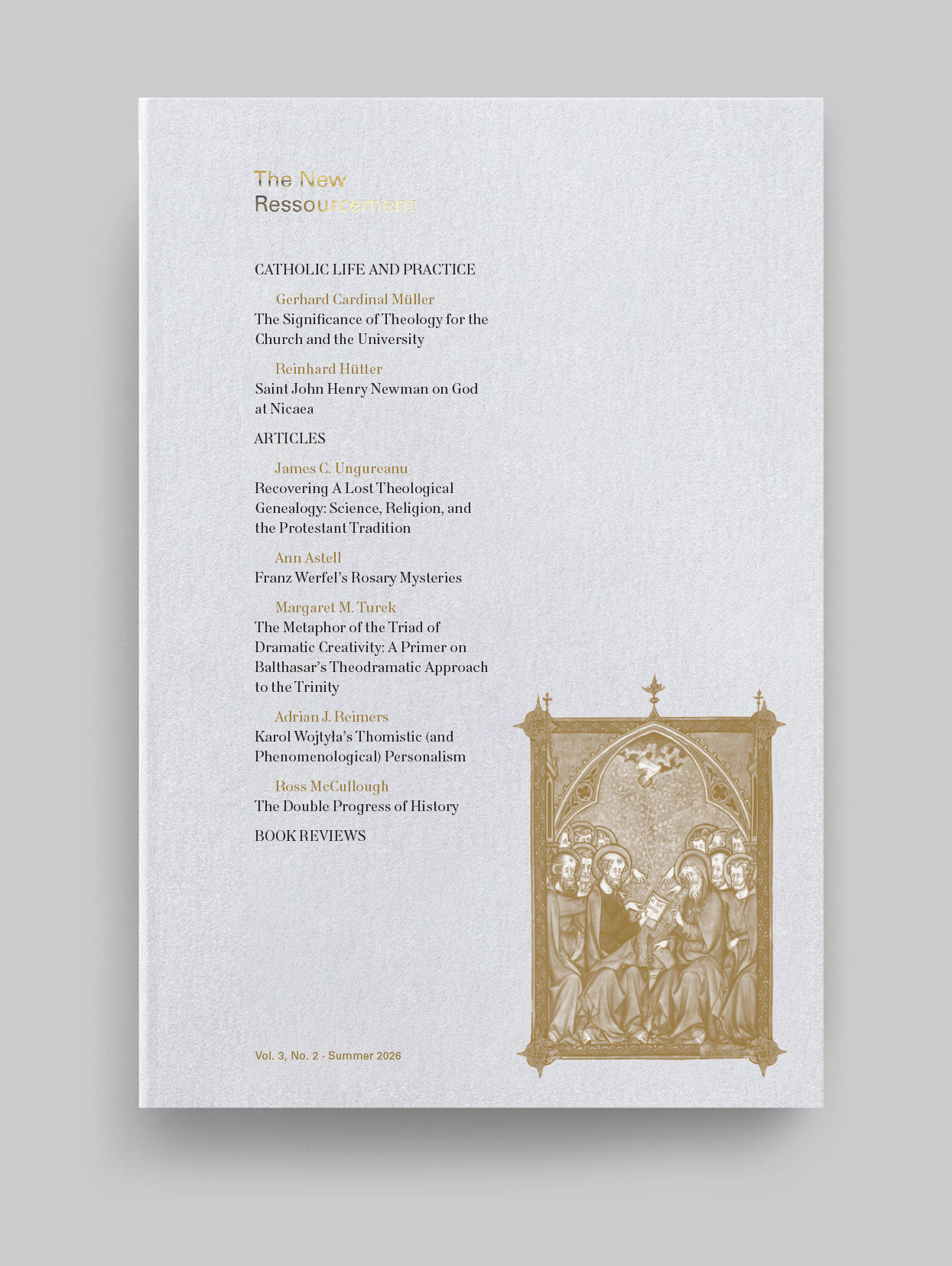 Cover of the New Ressourcement, Volume 3.2