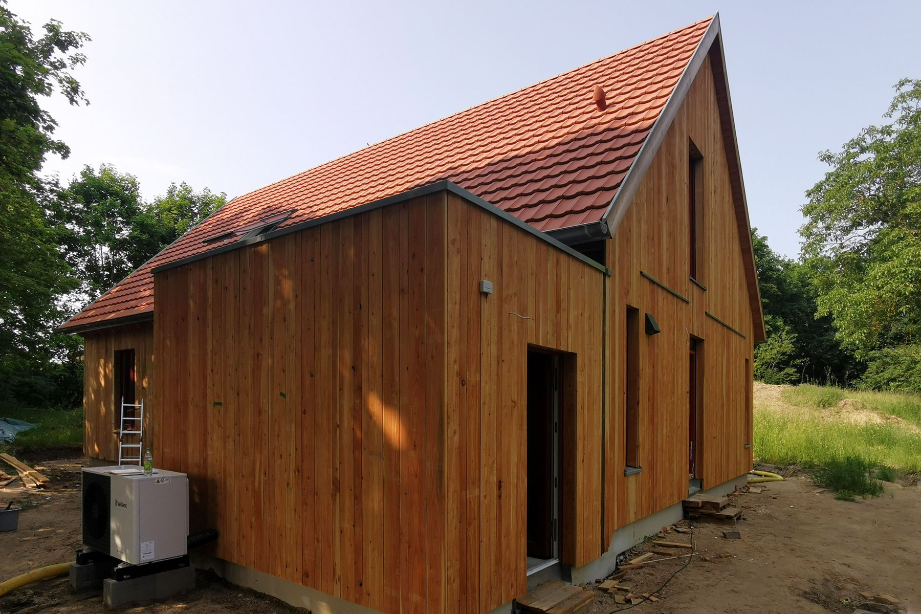 Holzrahmenbau Holzfassade