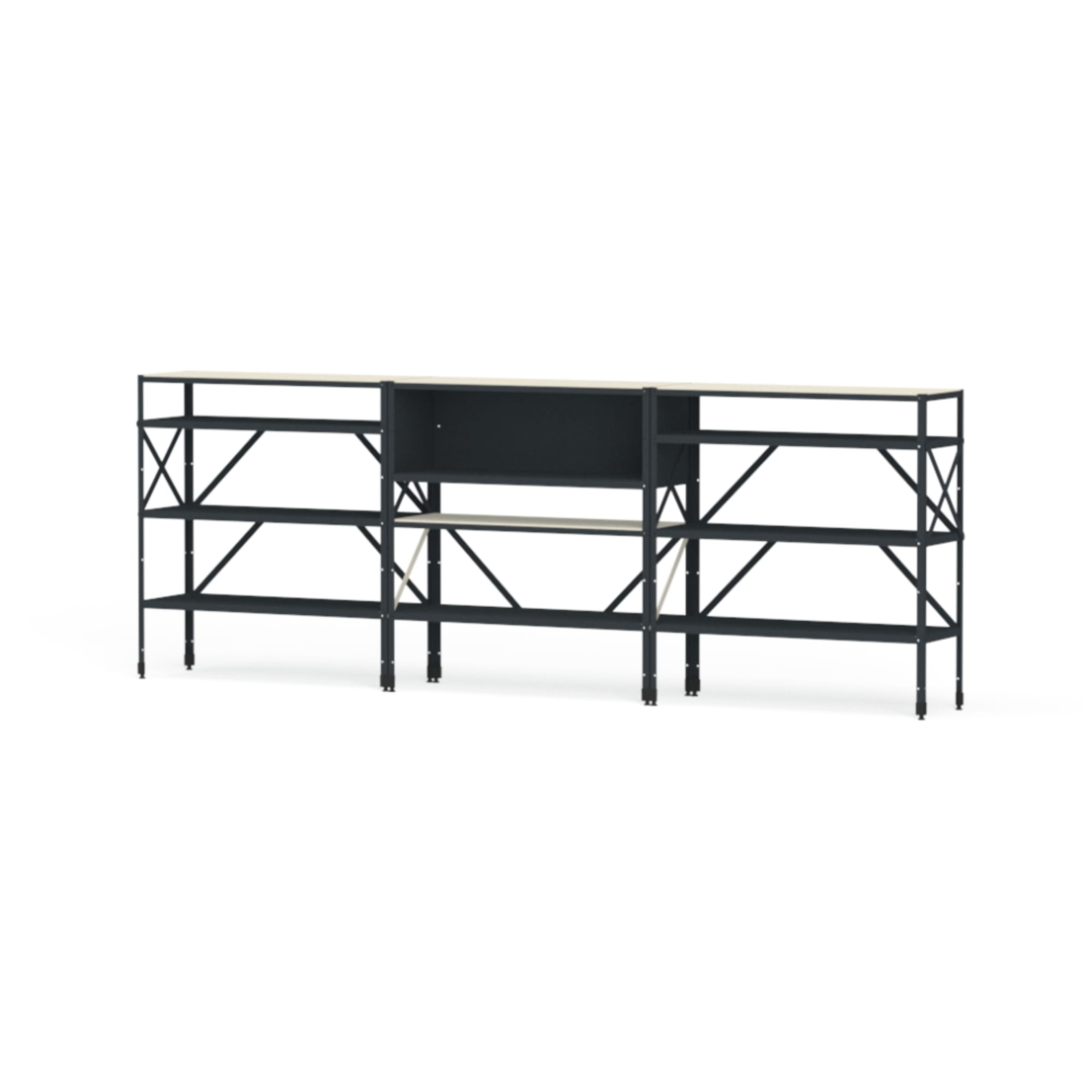 Wohnidee Luzern Moormann Regalsystem So oder So Variantenbild V1V3V1