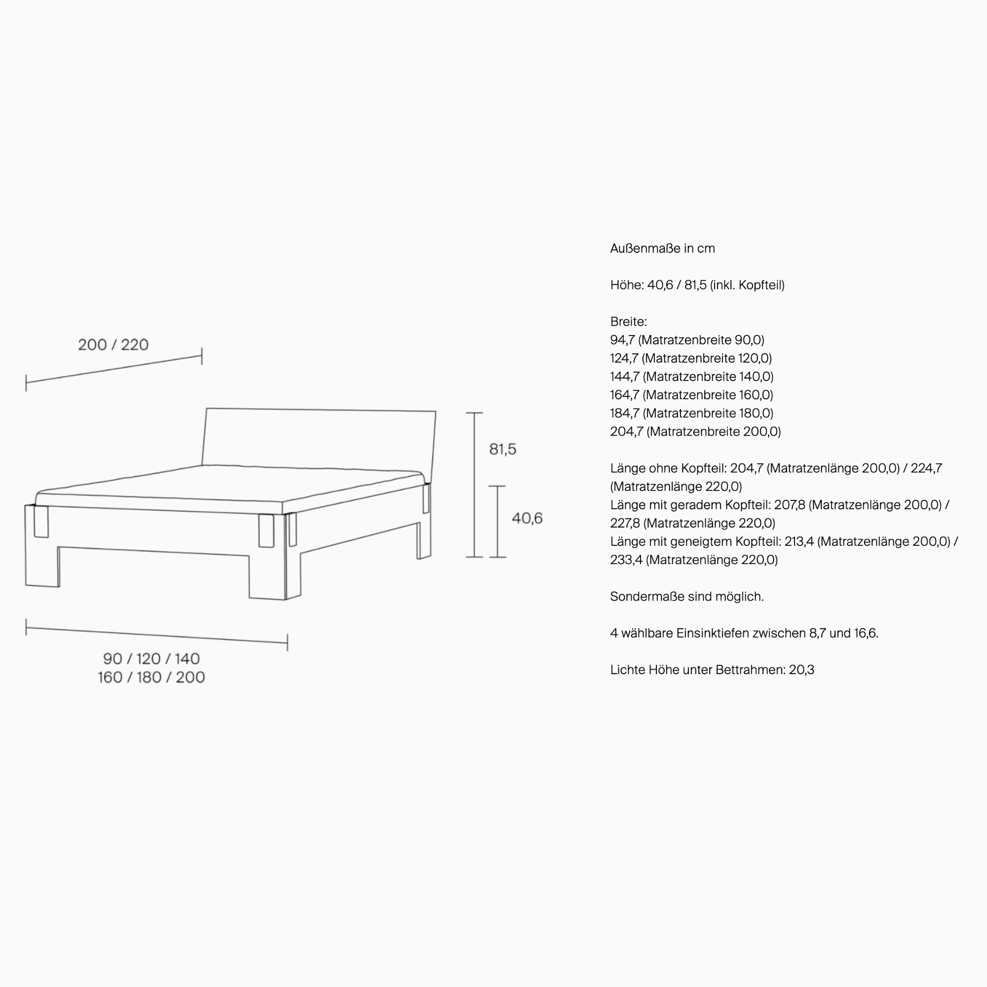 Wohnidee Luzern Moormann Bett Tagedieb Produktgaleriebild 5
