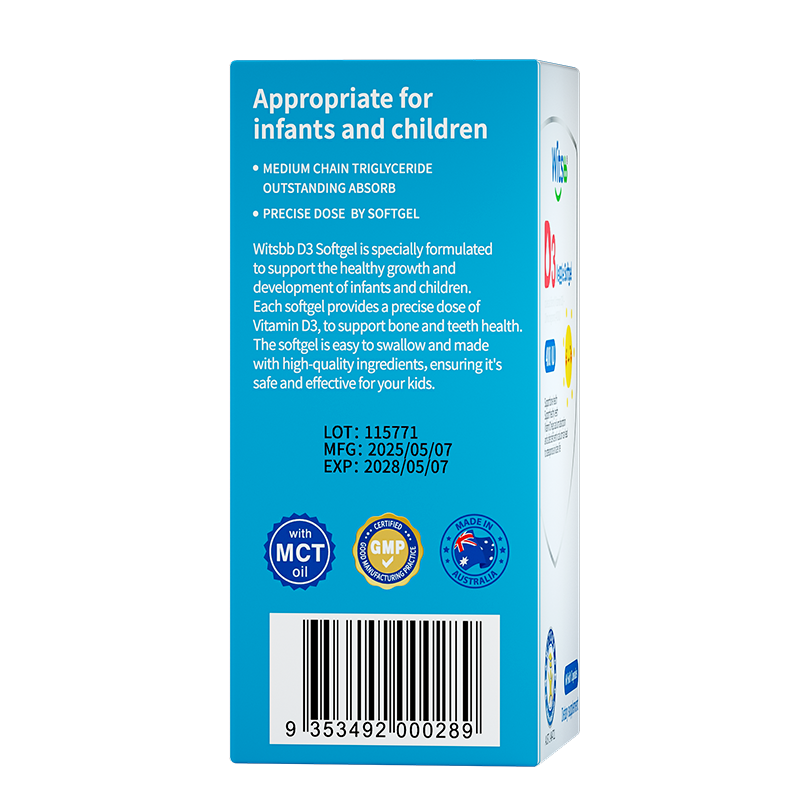 Witsbb Vitamin AD 1800/600IU  Veggie Soft Capsule view 4