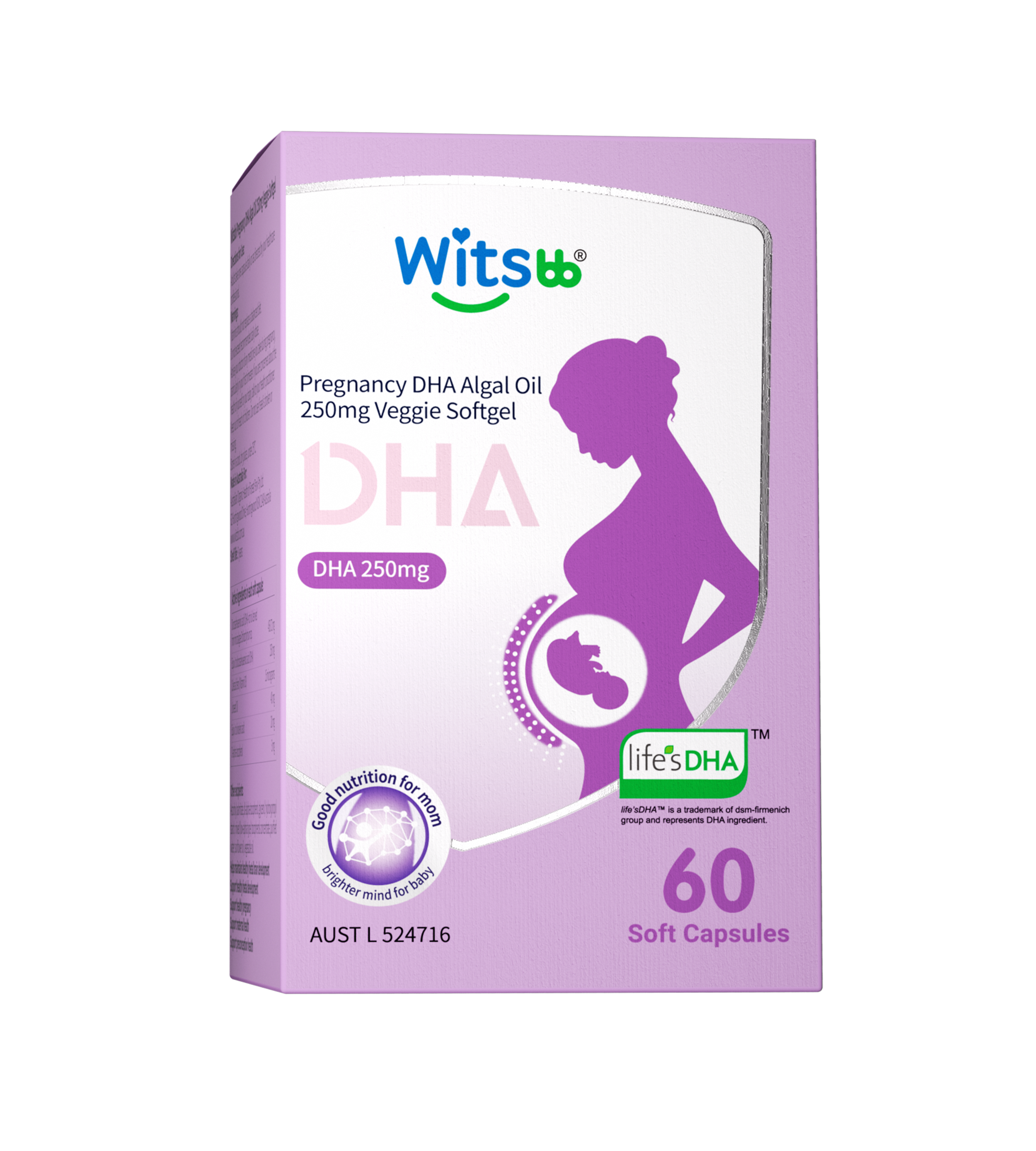 Witsbb Pregnancy DHA Algal Oil view 2