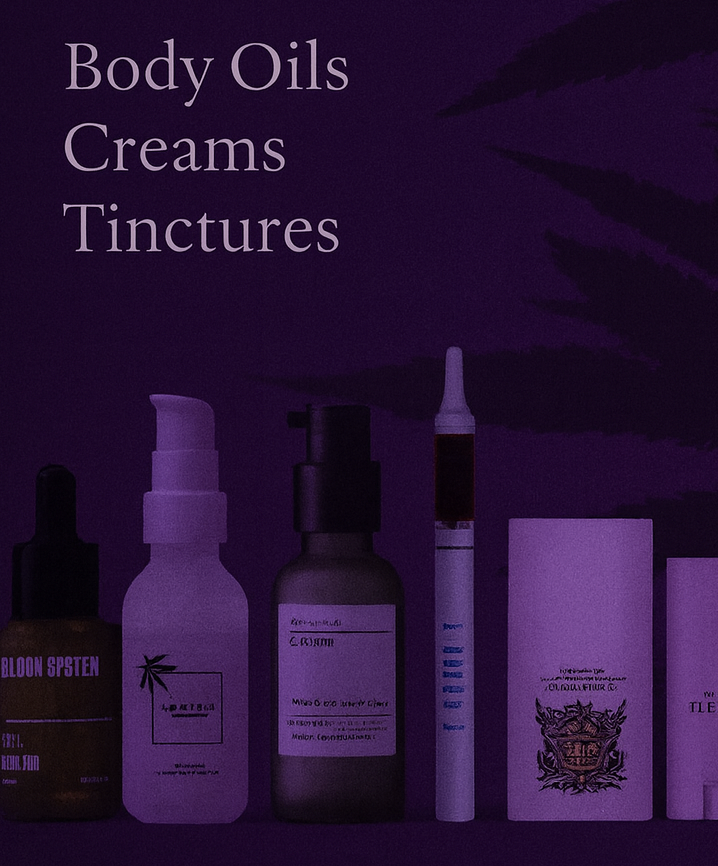 Cannabis tinctures and topicals