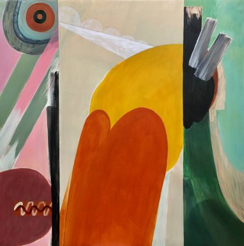 Painting by Wojciech Nowikowski - 2021-22 Series: Courtly Games