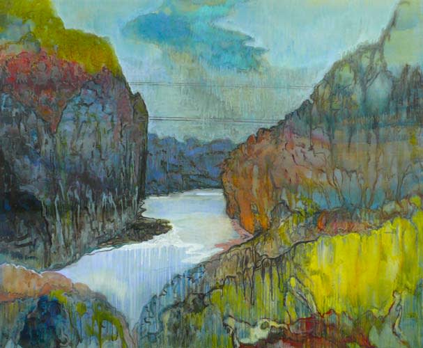 Painting by Wojciech Nowikowski - Danube (Remains I) 2011