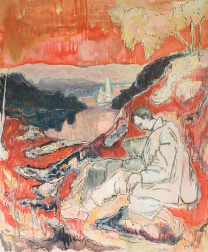 Painting by Wojciech Nowikowski - Postcard from Hartheim 2011